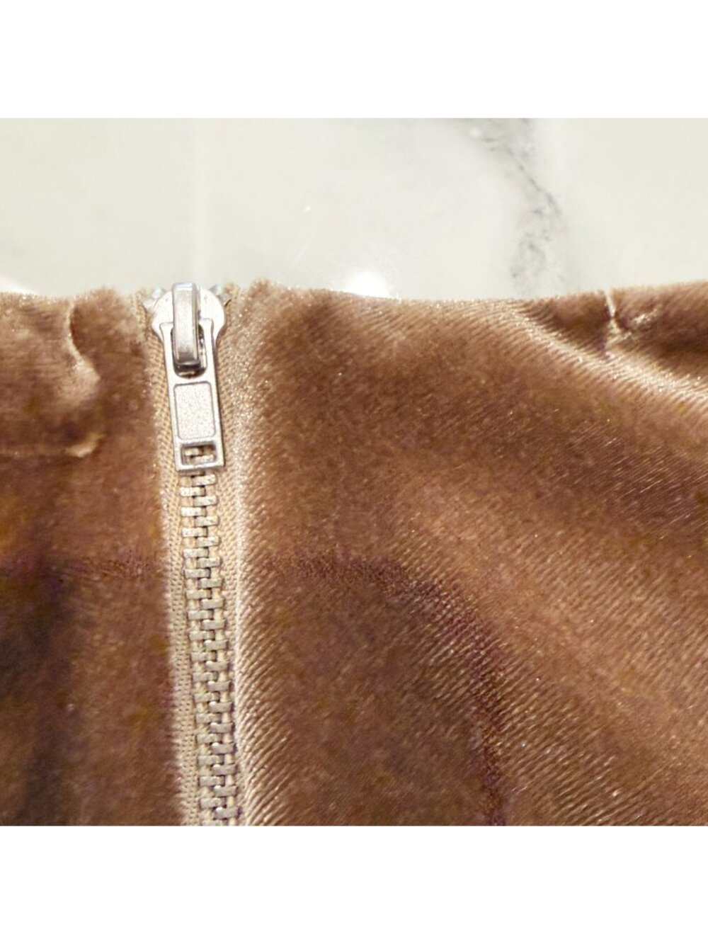 Alix NYC Brown Velvet 'Cyrus' Skirt Size S - Picture 6 of 10